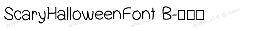 ScaryHalloweenFont B字体转换